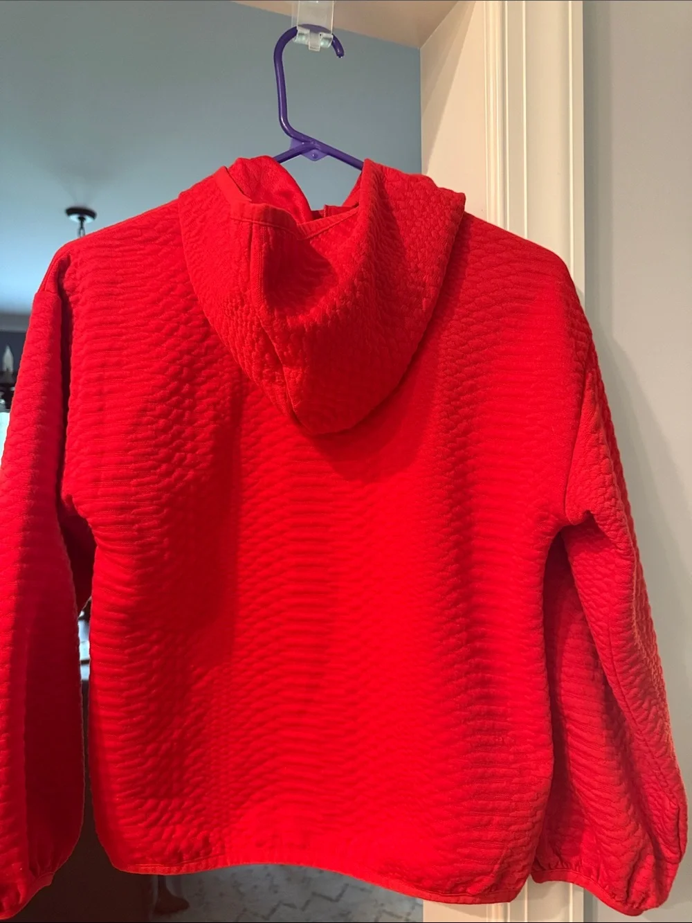 DSG Red Quilted Hoodie Sweatshirt kids Medium